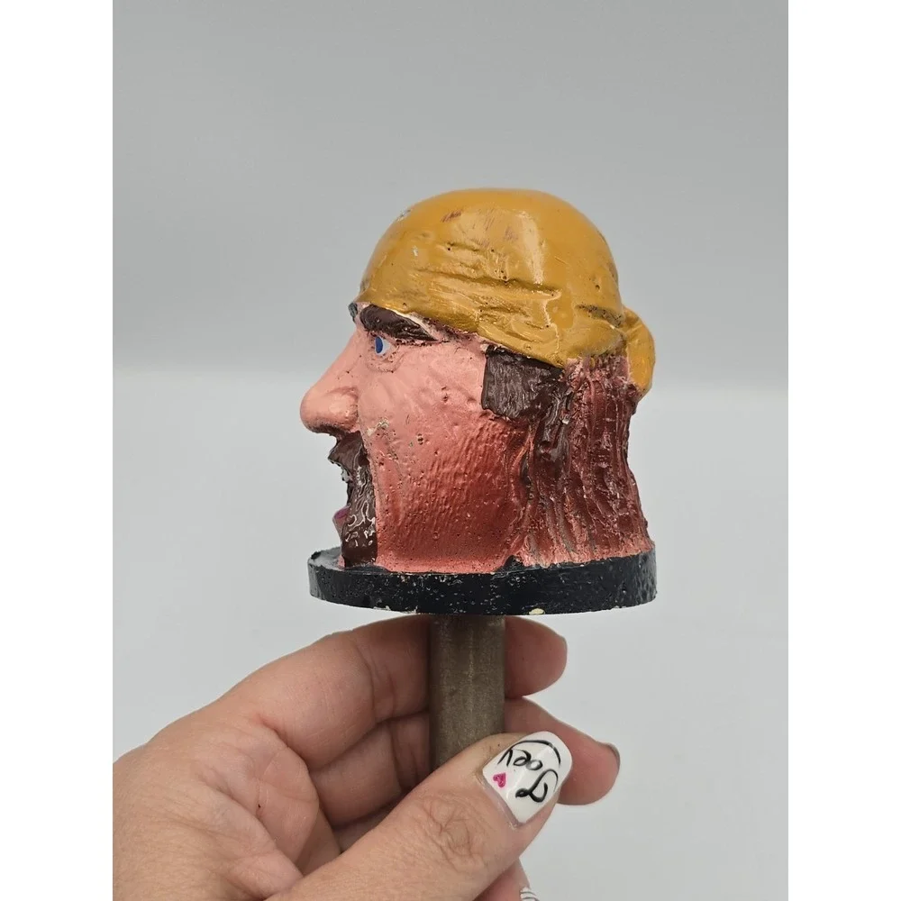 Whack Whac A Mole Arcade Head Pirate Eyepatch Carnival Part Folk Art Industrial